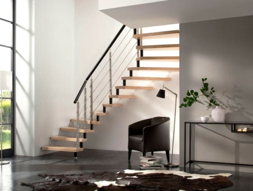 escalier sans contremarche bois metal
