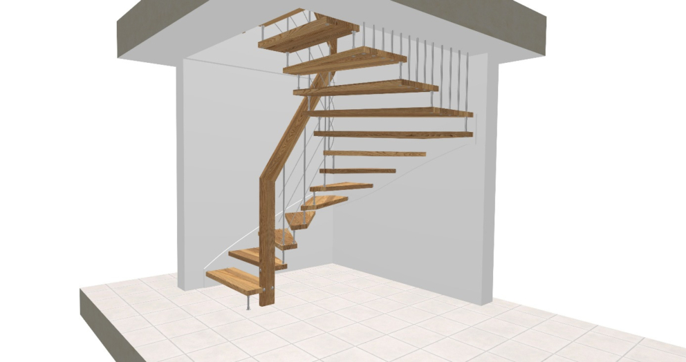 Conception escalier 3d