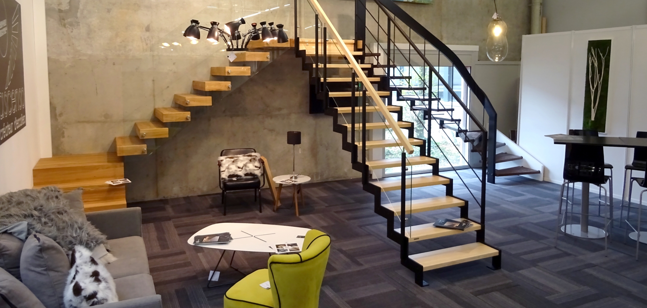 Showroom Lyon escalier